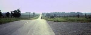 Somewhere on the TransAmerica Trail in western Missouri, 1984