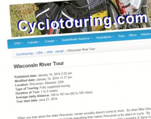 Sample page from Cyclotouring.com