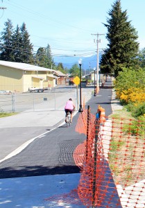 Trail avoids access to industrial park