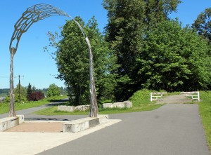Junction of Whitehorse Trail and Centennial Trail  in Arlington