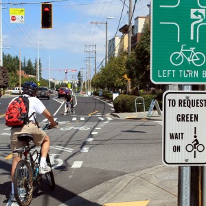 Linden Avenue cycle track, Seattle's first