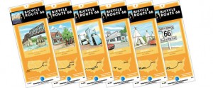 Set of 6 Route 66 Bicycle Route maps