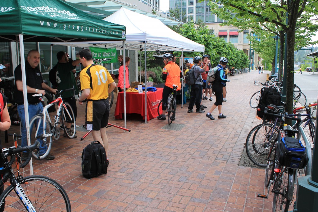 Bike to Work at Bellevue Transit Center 2014
