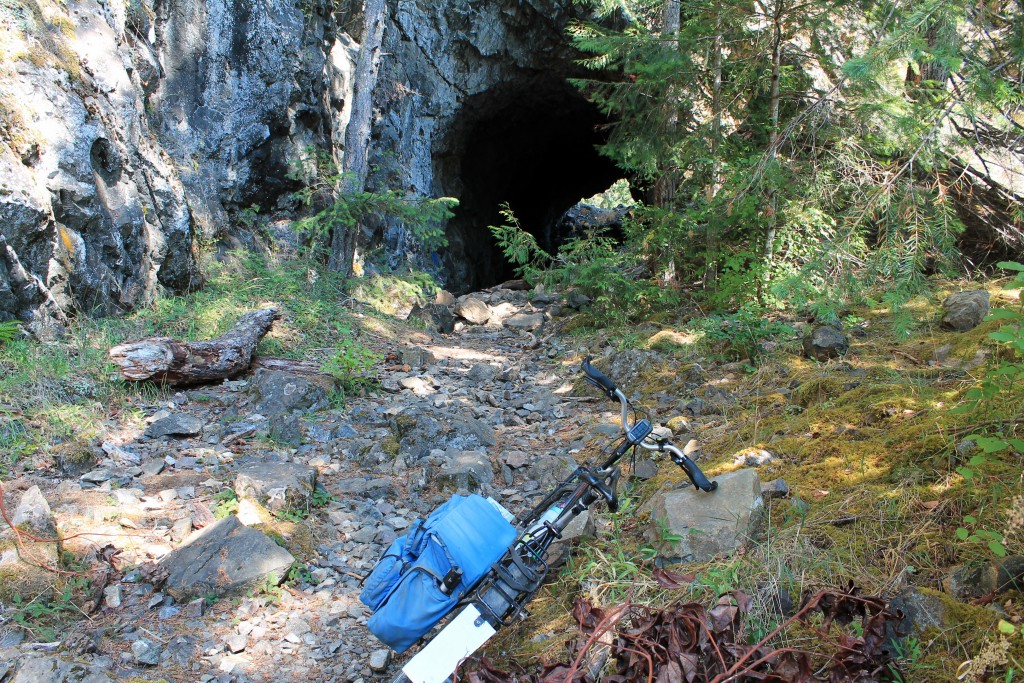 A closed tunnel on Spruce Railroad trail