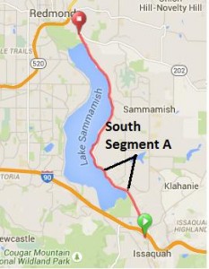 Delayed section of East Lake Sammamish Trail