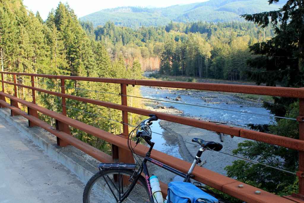 Olympic Discovery Trail bridge over the Elwha River