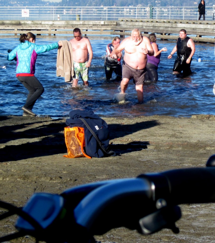 Taking the Polar Bear plunge on New Year's Day