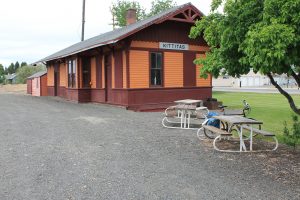 Restored train station in Kittitas
