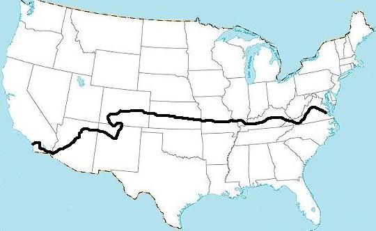 TransAmerican Route 1984 – Biking Bis